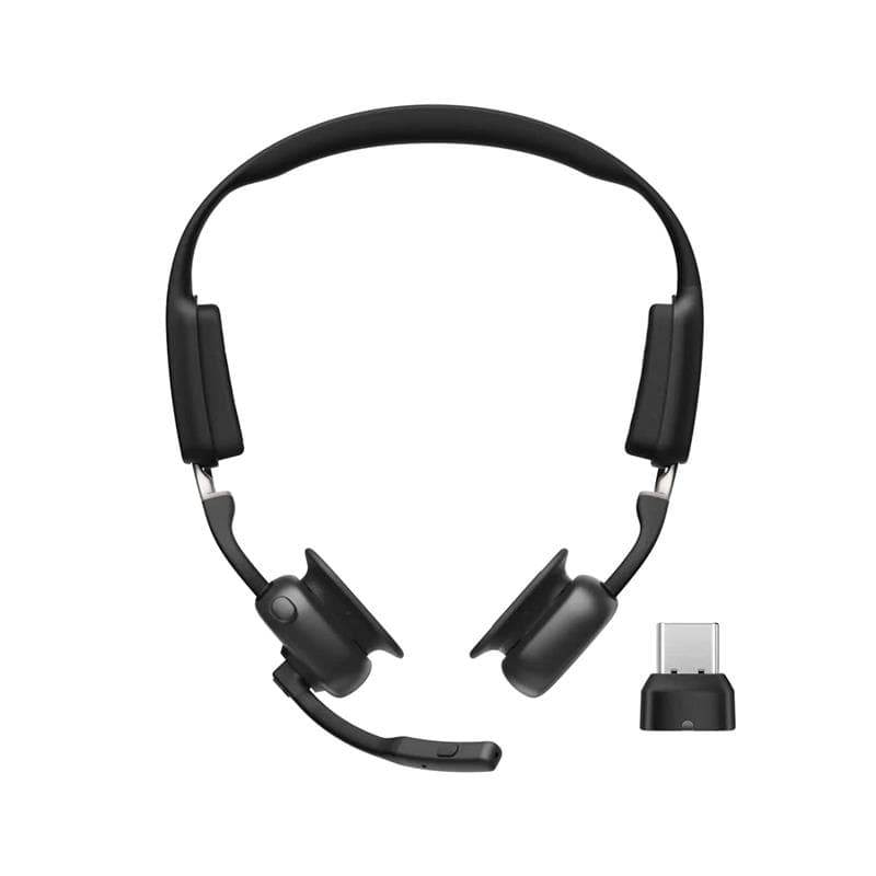 SHOKZ OpenMeet UC USB-C NC Bluetooth Stereo Headset with Mic, Black