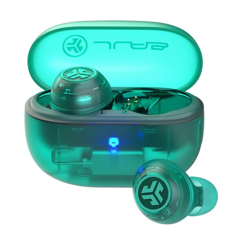 JLAB Go Pop ANC True Wireless Earbuds, Transparent Teal