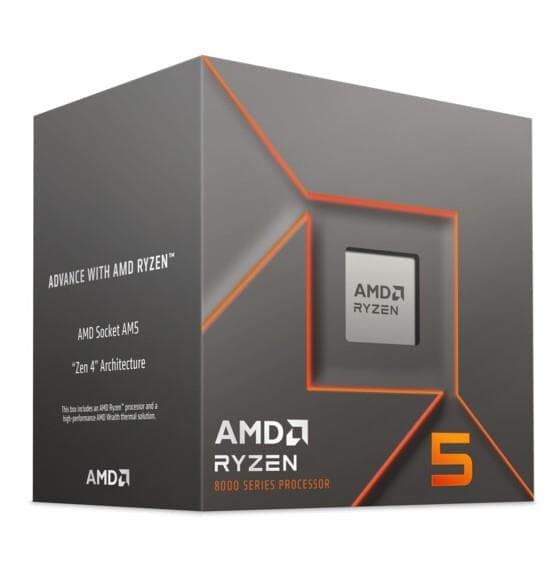 AMD Ryzen 5 8400F 4nm AI Processor with Wraith Spire Cooler(Open Box)