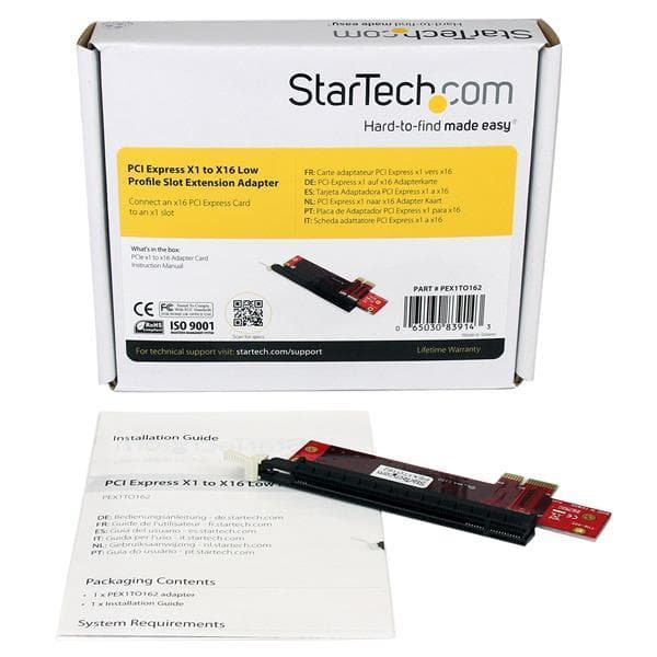 PCI Express X1 to X16 LP Slot Extension Adapter