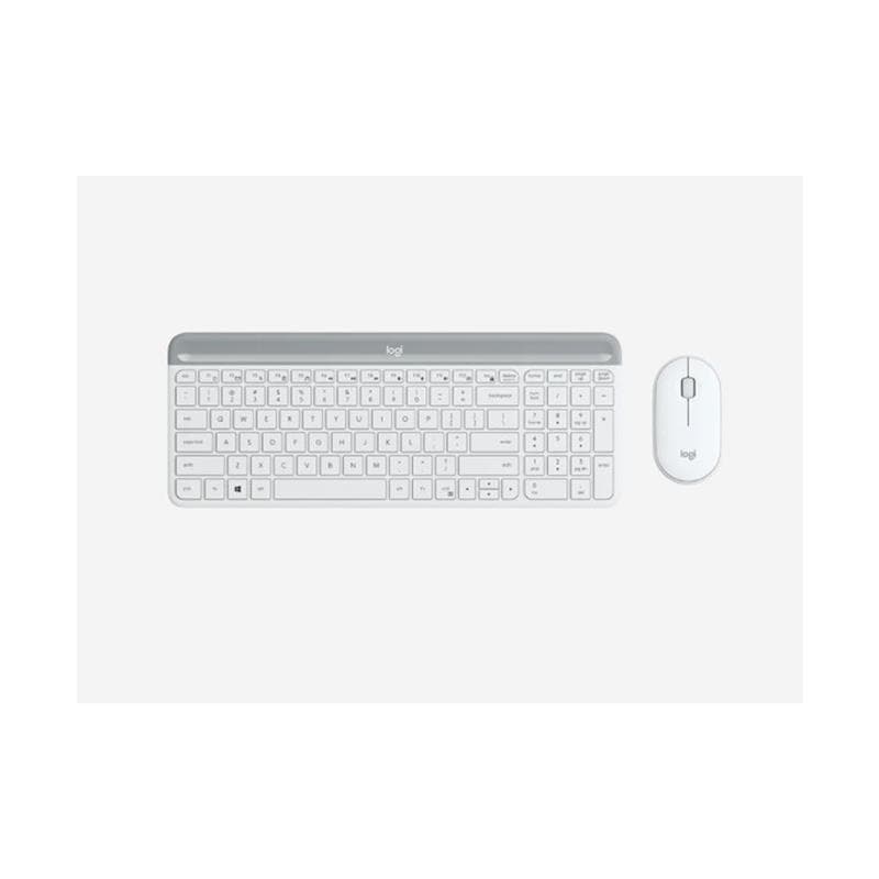 LOGITECH MK470 - Off-White Slim Wireless Keyboard and Mouse Combo