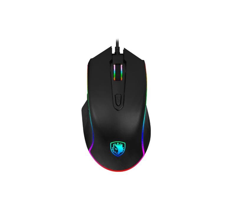 SADES Scythe Gaming Mouse, 4000 DPI, RGB Lighting Mode,(Open Box)
