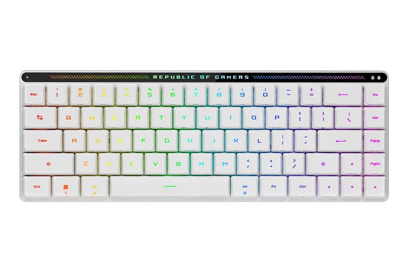 ASUS ROG Falchion RX Low Profile 65% compact wireless gaming keyboard