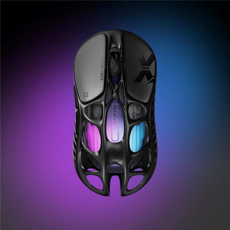 GravaStar Mercury X Pro 8KHz Gaming Mouse - Black