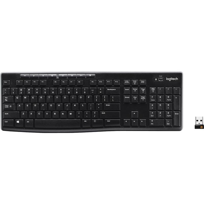 LOGITECH K270 Full Size Productivity Keyboard, Black(Open Box)