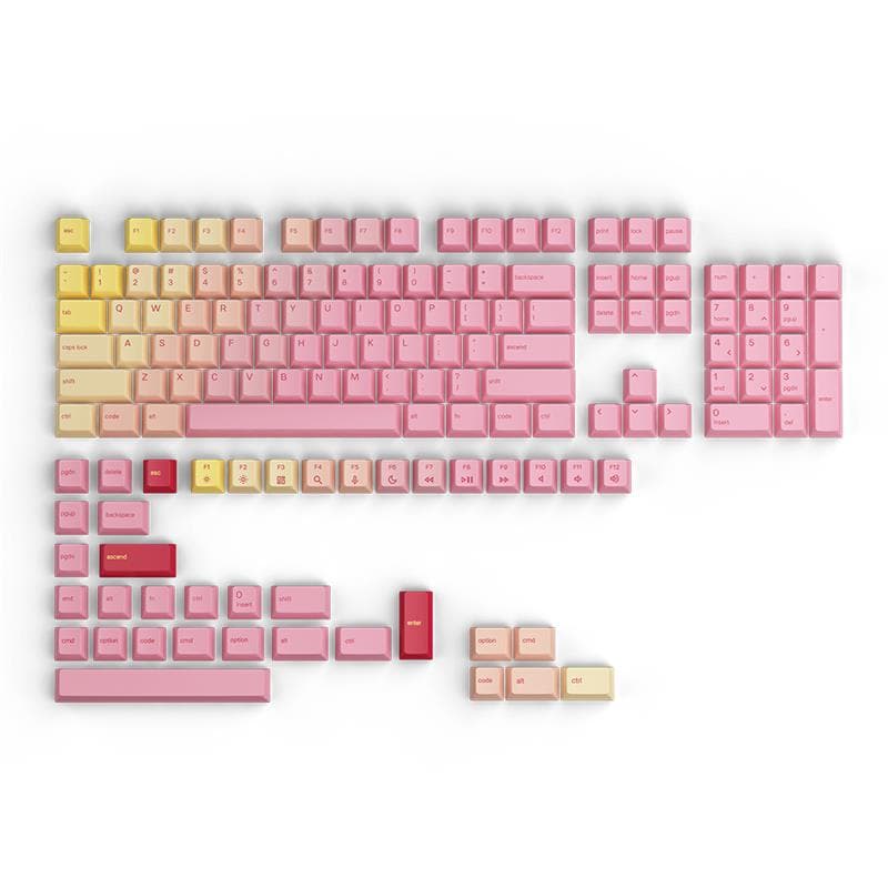 Glorious GPBT Keycaps - Grapefruit (GLO-KC-GPBT-PG-FORGE)