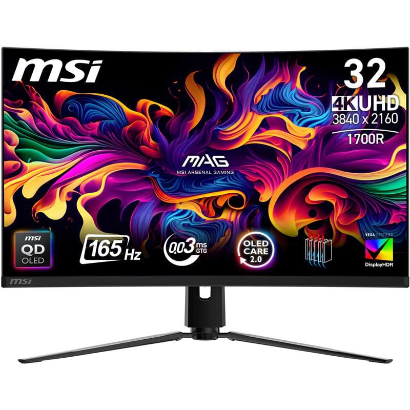 MSI MAG 321CUP QD-OLED 32" 16:9 UHD, 165Hz 0.03ms Curved Monitor
