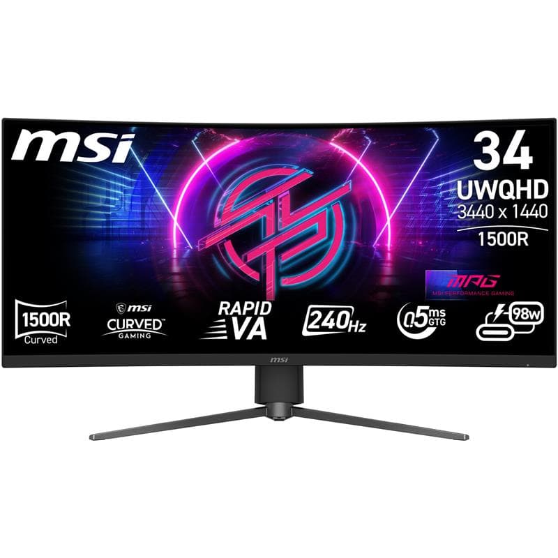 MSI MPG 346CQRF X24 34" UWQHD Curved VA 240Hz 0.5ms (GtG) Gaming Monit(Open Box)
