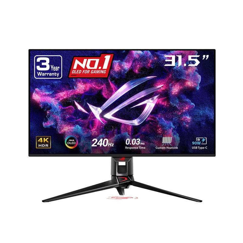 ASUS ROG Swift 31.5" 3840 x 2160 UHD QD-OLED 240Hz Gaming Monitor(Open Box)