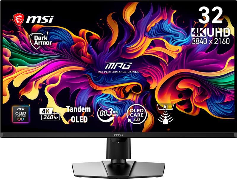 MSI MPG 31.5" 3840 x 2160 UHD QD-OLED 240Hz Gaming Monitor