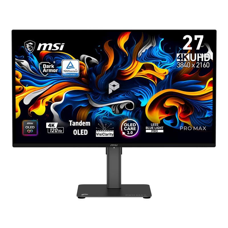 MSI PRO MAX 26.5" 3840 x 2160 UHD QD-OLED 120Hz Monitor