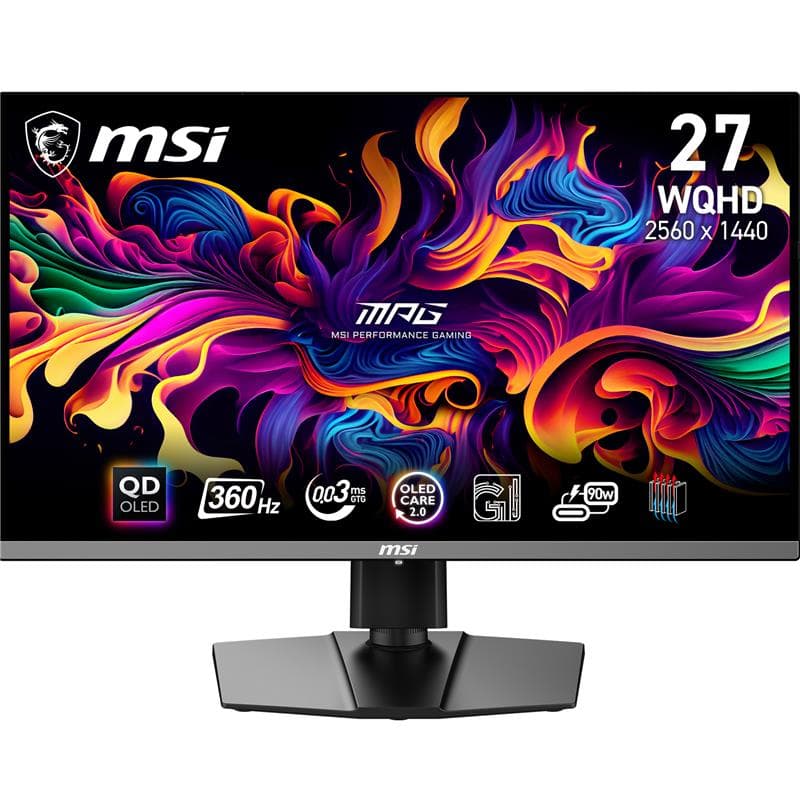MSI MPG 271QRX QD-OLED 27" 16:9 QHD, 360Hz 0.03ms Monitor, AI engine(Open Box)