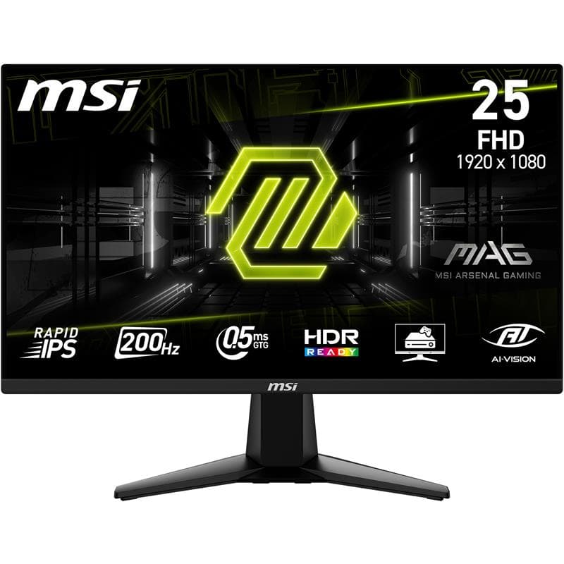 MSI MAG 255F E20 25" FHD 1920 x 1080  IPS 200Hz 0.5ms Gaming Monitor