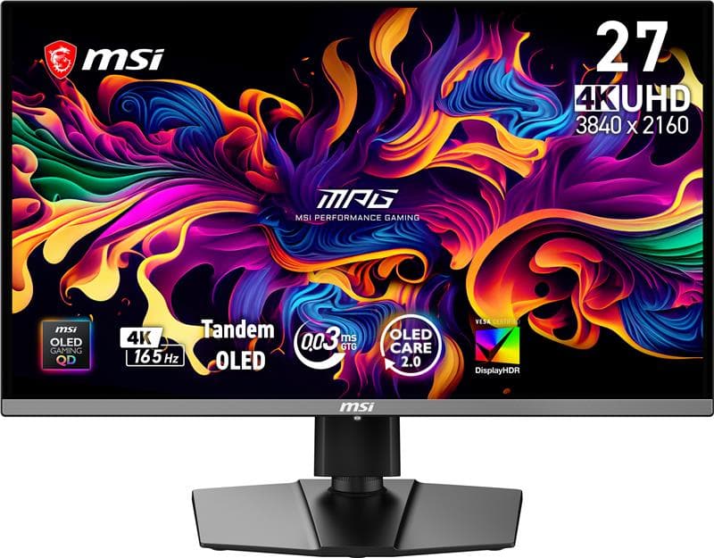 MSI MAG 26.5" 3840 x 2160 UHD QD-OLED 165Hz Gaming Monitor