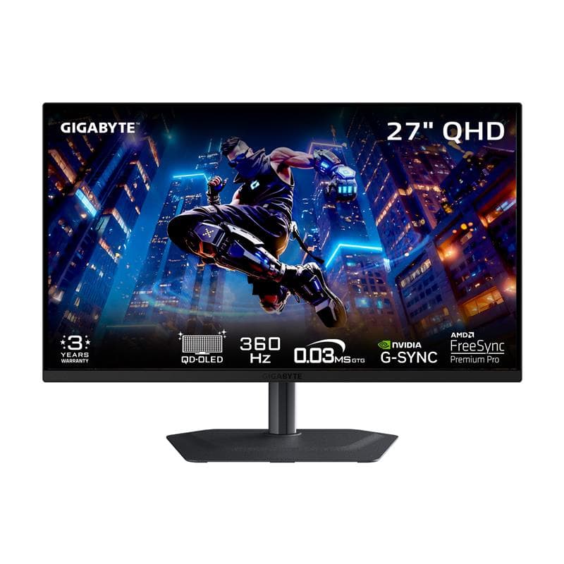 GIGABYTE  MO27Q3  27" QD-OLED  360Hz  0.03ms Gaming Monitor