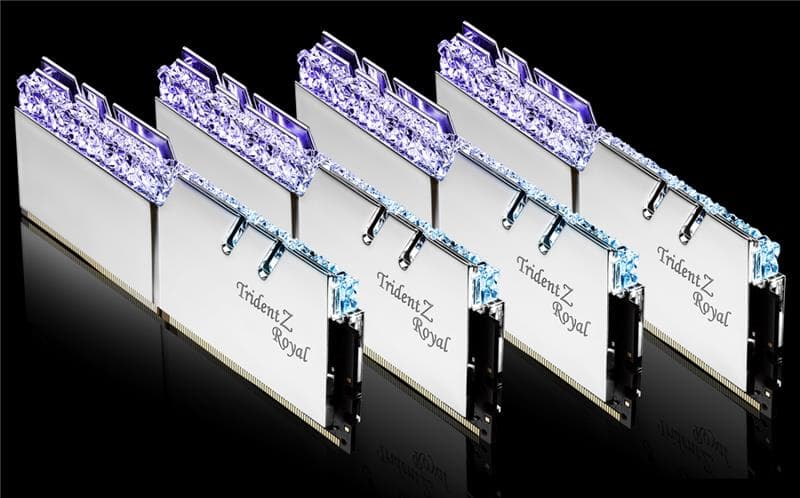 G.SKILL Trident Z ROYAL (Silver) 64 GB (4x16GB) DDR4 3200MHz Memory