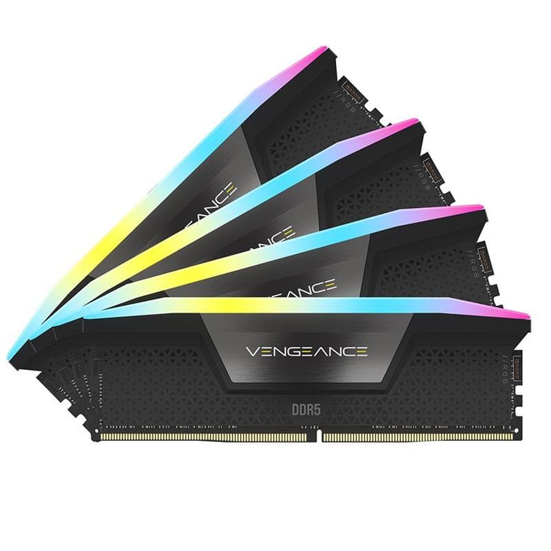 CORSAIR VENGEANCE RGB 64GB (4x16GB) DDR5 6400MHz CL32 UDIMM