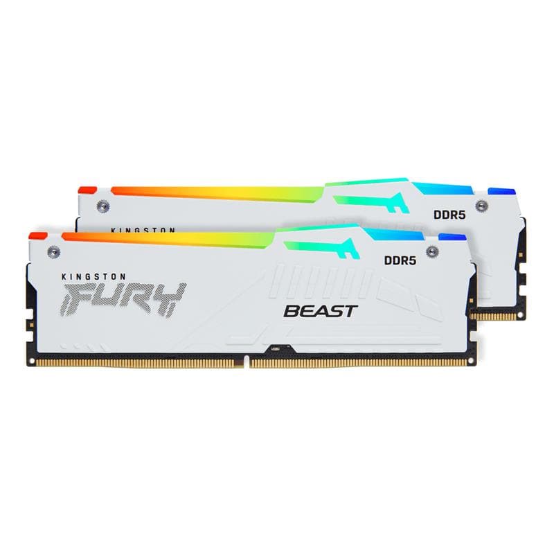 Kingston FURY Beast RGB 64GB (2x32GB) DDR5 6000MHz CL30 UDIMM