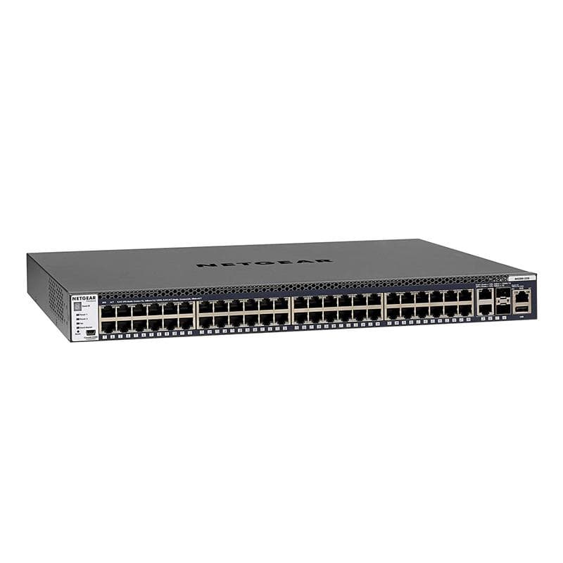 NETGEAR (GSM4352S-100NES) 48x1G Stackable Managed Switch with 2x10GBASE-T and 2xSFP+