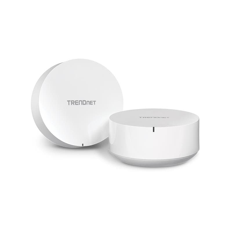TRENDNET TEW-830MDR2K AC2200 Whole Home Mesh Wifi 5 System, 2PK, Seamless WiFi roaming, USB 3.0 port with Samba support(Open...