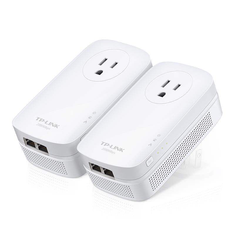 TP-Link AV2000 2-Port Gigabit Passthrough Powerline Starter Kit