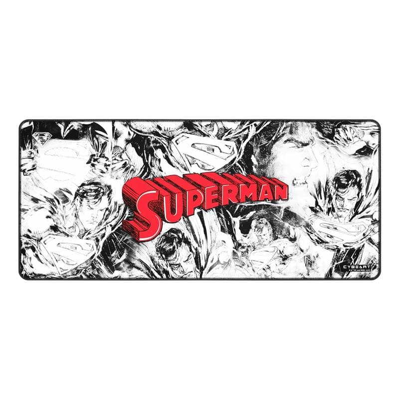 CYBEART Superman Jim Lee Edition Gaming Desk Mat (XXL - 900x400x4mm)