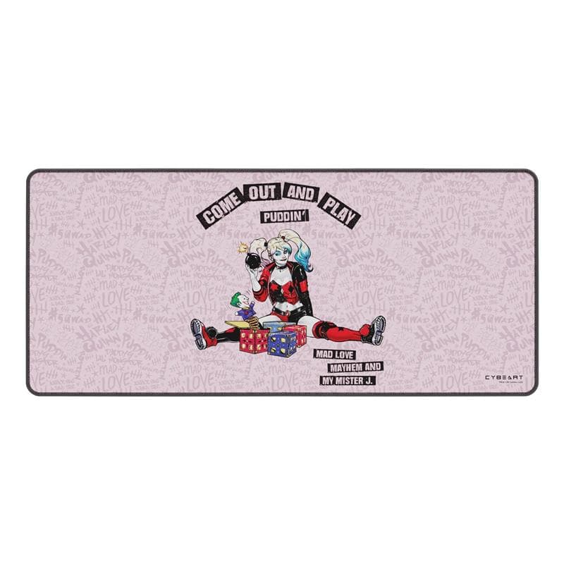 CYBEART Harley Quinn Gaming Desk Mat (XXL - 900x400x4mm)