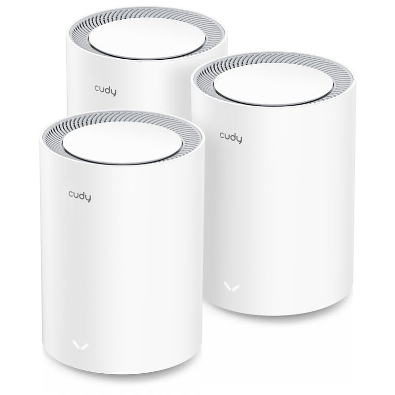 Cudy M3000 AX3000 Dual-Band 2.5G Wi-Fi 6 Mesh System (3-Pack)