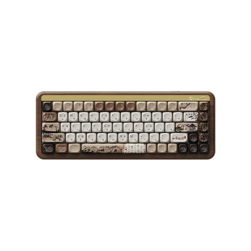 Akko MU01 Customizable Mechanical Keyboard, Mountain Seclusion Rosewood Special Edition, Rosewood Switch(Open Box)