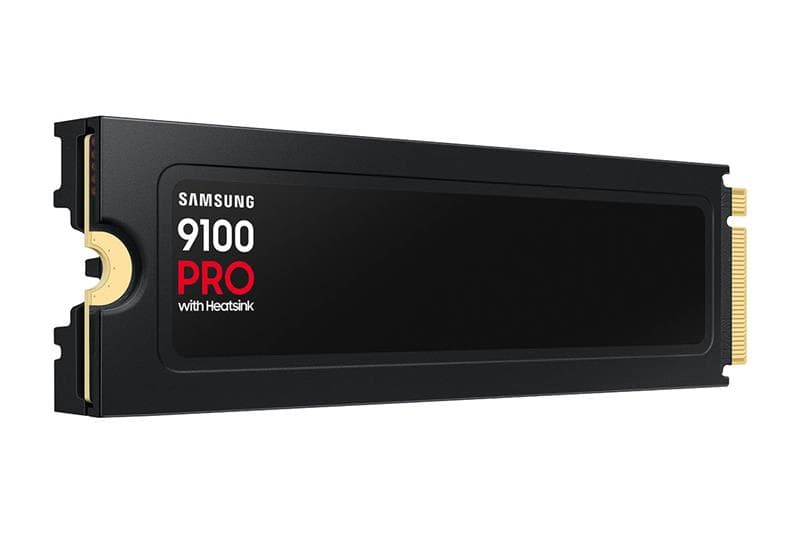 Samsung 9100 PRO with Heatsink - 4TB  M.2  NVMe 2.0 PCIe Gen5. X4 SSD