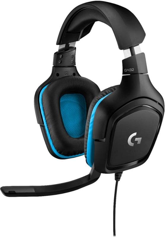 Logitech G432 Wired Gaming Headset, 7.1 Surround Sound, DTS Headphone