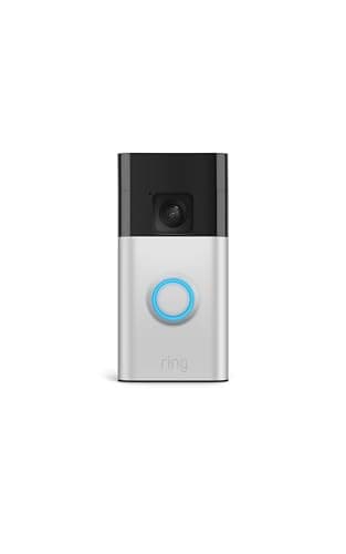 Ring Battery Doorbell — Head-to-Toe Video, Live View with Two-Way Talk, and Motion Detection & Alerts, Satin Nickel