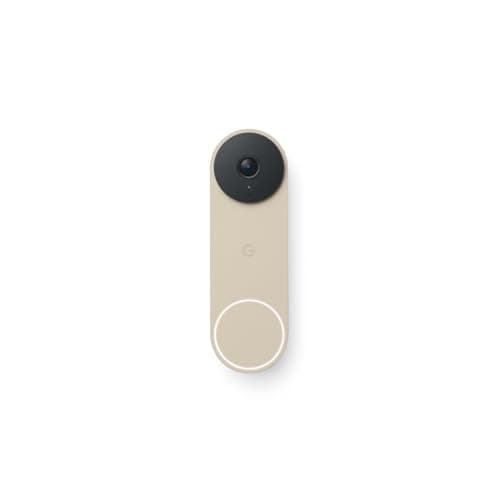 Google Nest Doorbell (Wired, 3rd gen)- 2K Video and Gemini - Linen