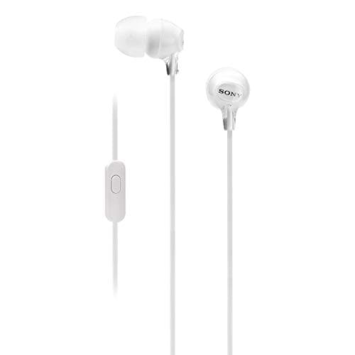 Sony MDREX15AP Fashion Color EX Series Earbud Headset with Mic (White), Universal