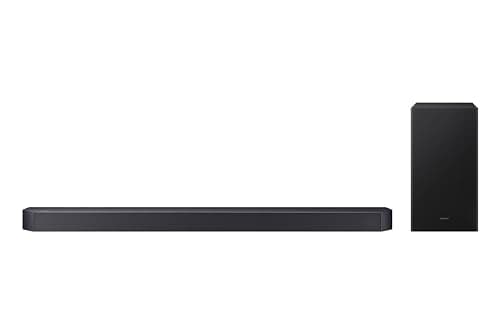 Samsung Sound Bar, Q600F, Dolby Atmos, Wireless, Subwoofer, Surround Sound, 6 Speakers, 3.1.2 Channel, 380 watts, Home Theatre, Dolby DTS, eARC, Bluetooth, AirPlay, Soundbar (HW-Q600F/ZC)