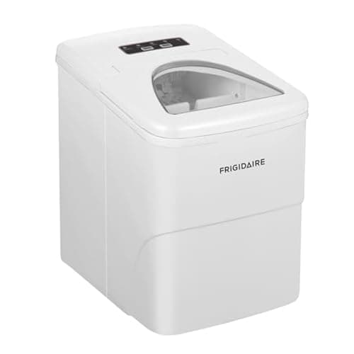 Frigidaire Portable Countertop EFIC108-WHITE Maker, Freestanding, 26LB ice per Day, White