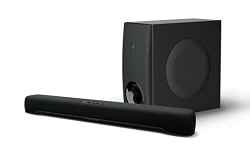 Yamaha SR-C30 Sound Bar for TV with Built-in Bluetooth, Compact Sound Bar, Gaming Sound Bar, Sound Bar with Wireless Subwoofer, HDMI Capable, HDMI ARC, Optical Input, Clear Voice (SR-C30ABL)