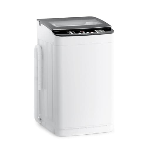 Auertech 28 lbs Portable Washing Machine, Fully Automatic Portable Washer with LED Display, 10 Wash Cycles, 5 Water Levels, 24H Delays, Top Load Washing Machine for Apartment, RV, Dorm, Home