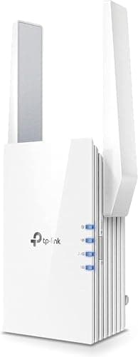 Remanufacutred TP-Link AX1500 WiFi Extender Internet Booster (RE505X) - WiFi 6 Range Extender Covers up to 1,500 Sq.ft and 25 Devices, Dual Band, Up to 1.5Gbps Speed, AP Mode w/Gigabit Port, APP Setup