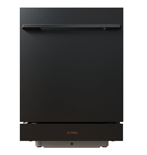 FOTILE BD2B-G2-Y 24-Inch Built-In Dishwasher – HydroJet™ Sanitization, Pur-Drainage™, 96-Hour Odor-Free Storage, MoonShadow Matte Glass
