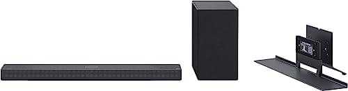 LG SC9S 3.1.3 Channel 400W C-Series OLED Soundbar, Dolby Atmos, 4K Passthrough, High Res Audio, Apple AirPlay 2 + Alexa Supported, Chromecast Built-in (SC9S.DCANLLM)