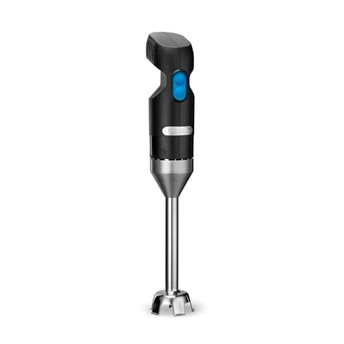Waring Commercial Quik Stix Light Duty Stick Immersion Hand Held Blender, 7" Fixed Sealed Shaft, Steel Blade, 2 Speed, Professional Restaurant Foodservice Grade, 3 Gallon, 120V 100W, WSB35, Black
