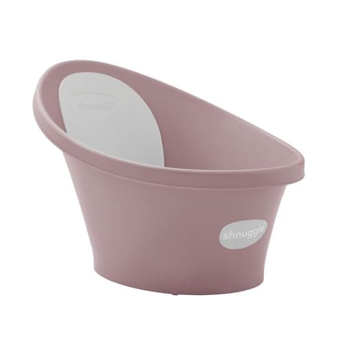 Newborn Baby Bath | Built in Support Bump and Soft Backrest | Suitable from Newborn | Bath Seat Support Includes Plug | Blossom Pink
