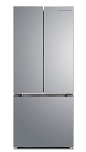 Hamilton Beach HBF1770 French Door Full Size Refrigerator with Freezer Drawer, 17.7 cu ft, Stainless Steel