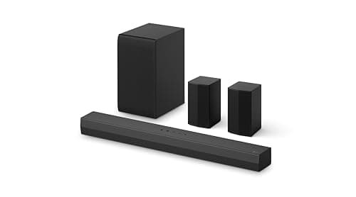 LG S40TR 4.1 ch. Home Theater Soundbar with Rear Surround Speakers and Wireless Subwoofer, Wow Interface, Dolby Audio, AI Sound Pro, 2024 Model, Amazon Exclusive