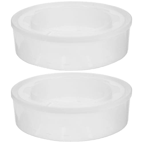 MOBUTOFU 2pcs Refill Rings Compatible for Genie Diaper Pails, Reusable Cartridge Shell, Nursery Trash Bag Adapter, Replacement Housing for Pail Liner Bags