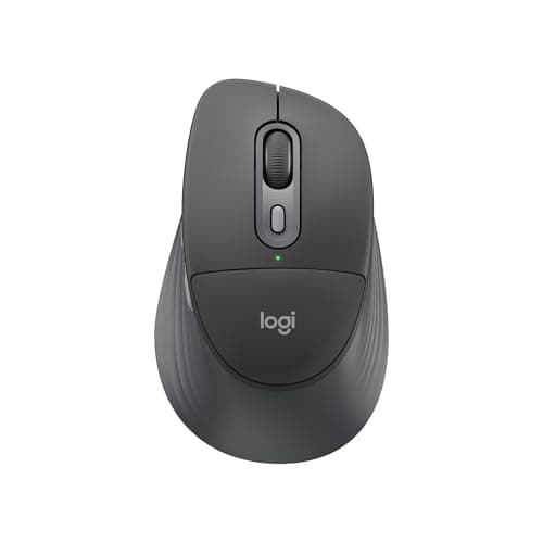 Logitech Signature Comfort Plus M850 L Wireless Mouse, Bluetooth Mouse with Palm Cushion, Silent Clicks, 24-Month Battery, Customizable Buttons, for Windows, Mac, iPad - Graphite