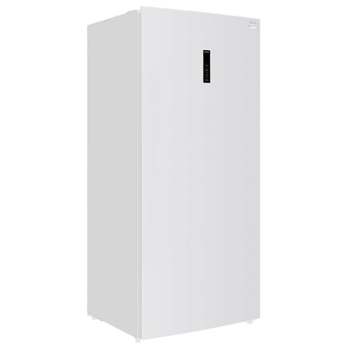 Kenmore Upright freezer - Convertible Refrigerator/Freezer, 4 Shelves, Garage Ready, Meat Storage, Auto Defrost, Congelador For Home, Apartment, Cottage, Basement, Dorm, 21 CuFt Capacity White