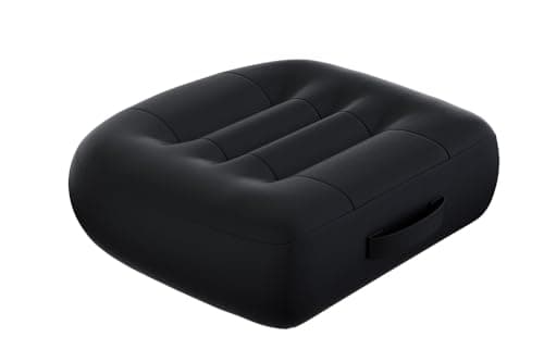 drivers seat booster cushion for adults/Car Booster Seat for Short Drivers/Increase The Field of View by 12cm/ 4.7in,Improve comfort，Ideal for suitable for car/office/home/wheelchair/Black