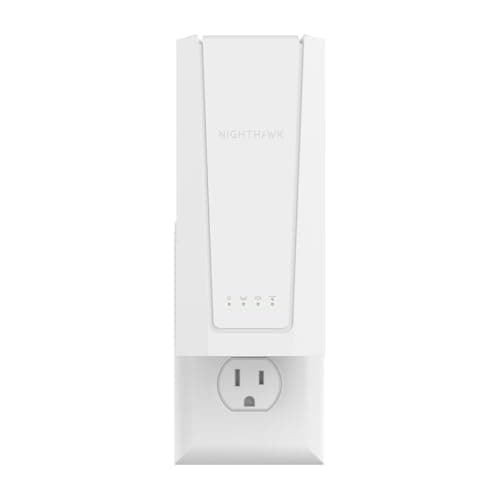 NETGEAR WiFi 7 Range Extender (EXS27) – Add up to 1,500 sq. ft. and 45 Devices with BE5000 Dual-Band Wireless Signal Booster & Repeater (up to 5 Gbps Speed), WPA3 Security, Smart Roaming